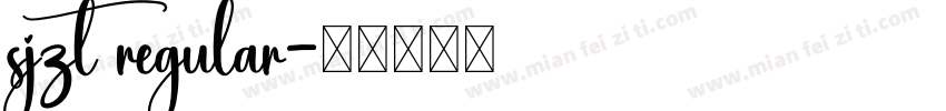sjzt regular字体转换